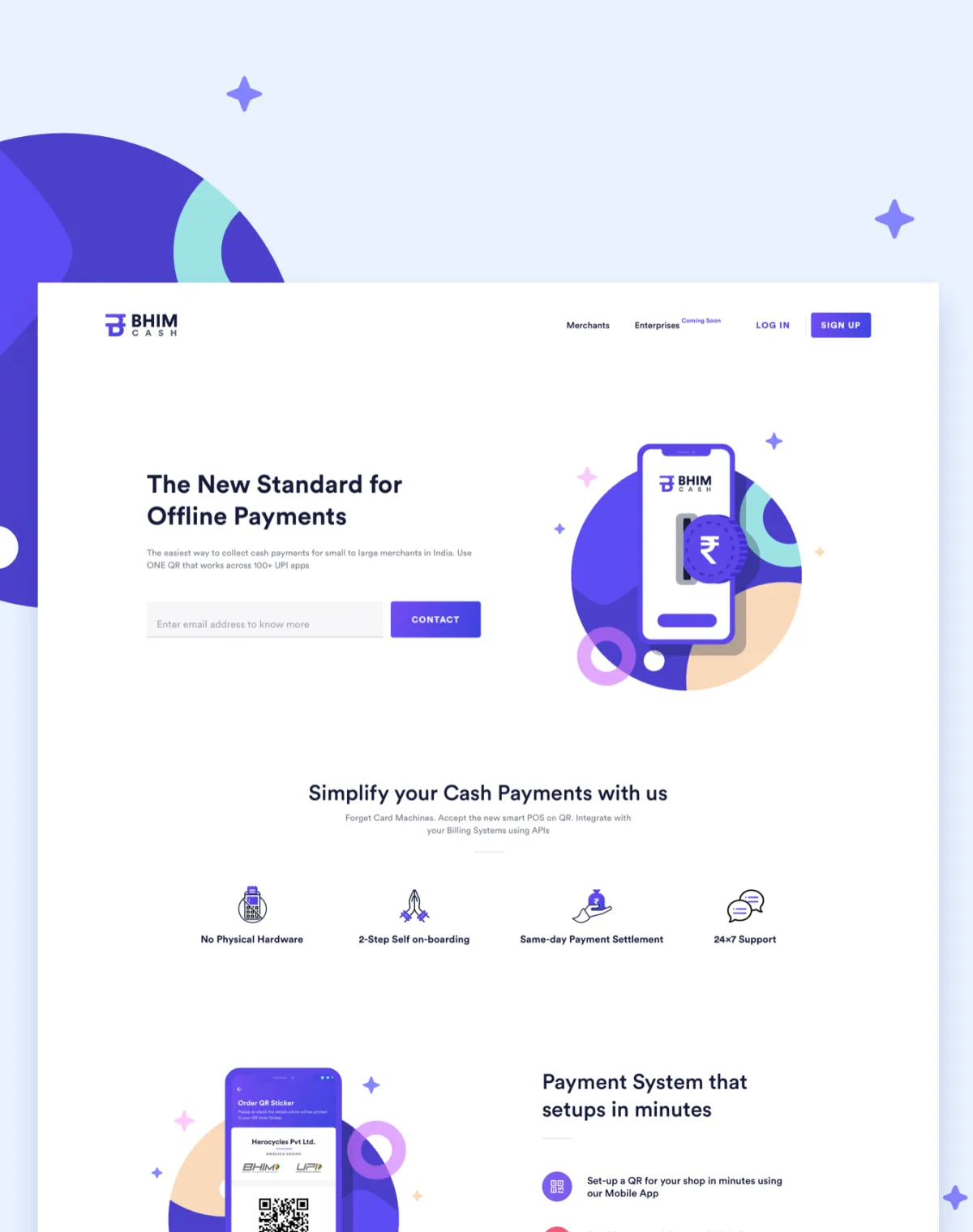 Bhimcash Project Showcase by Bruvvv - Finance iOS App Design
