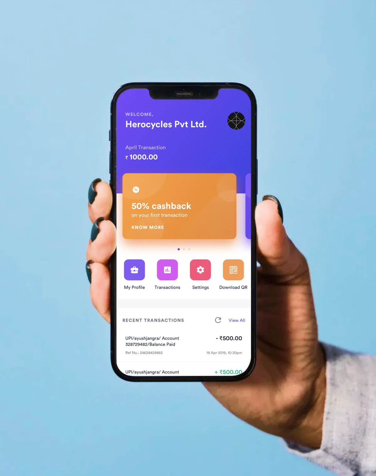 Bhimcash Project Showcase by Bruvvv - Finance iOS App Design