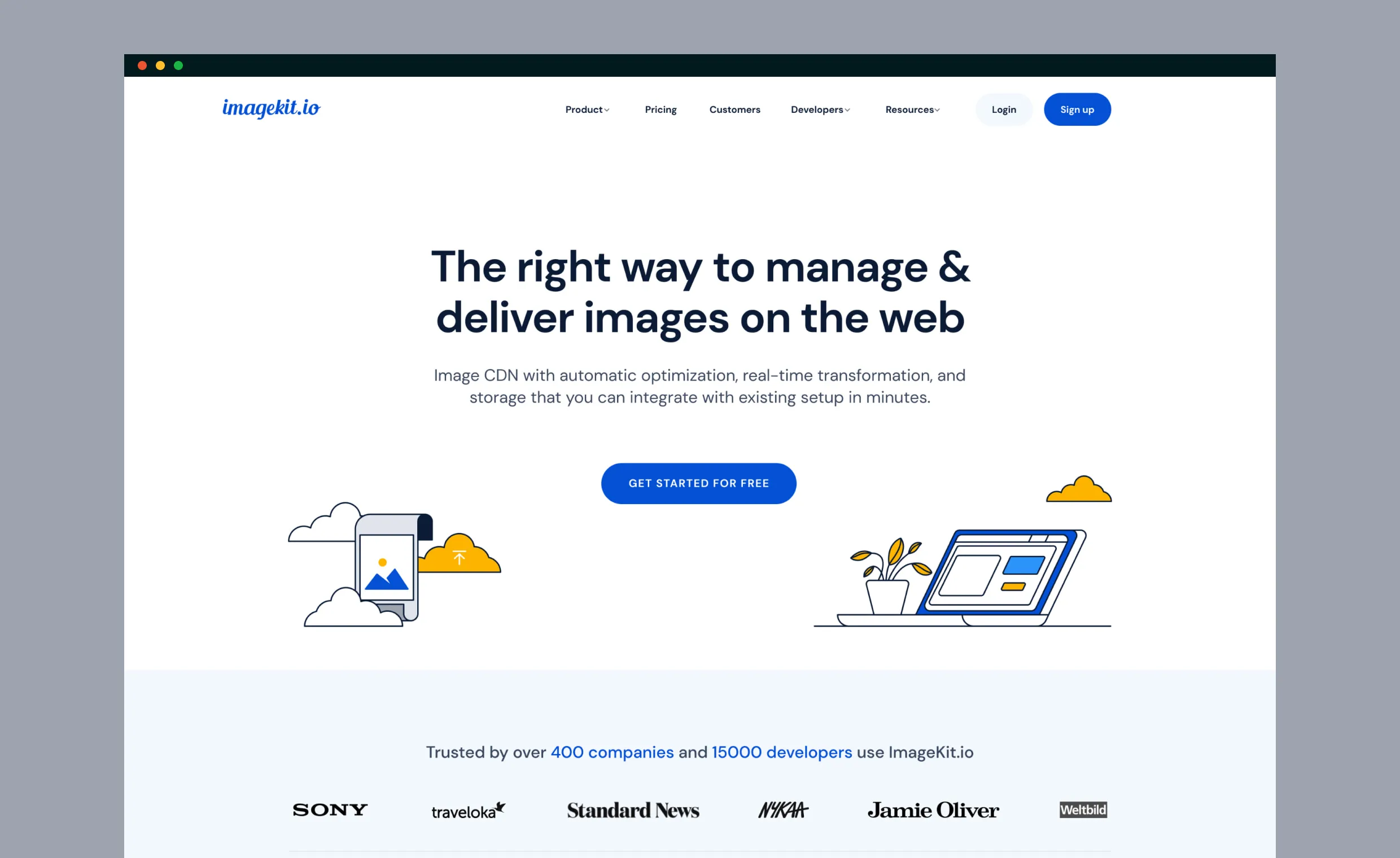 Imagekit SaaS Website Redesign by Bruvvv - Enhancing Image CDN Experience