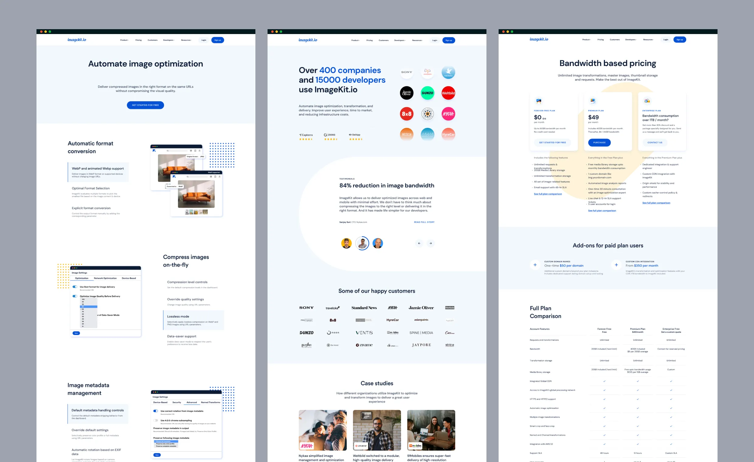 Imagekit SaaS Website Redesign by Bruvvv - Enhancing Image CDN Experience