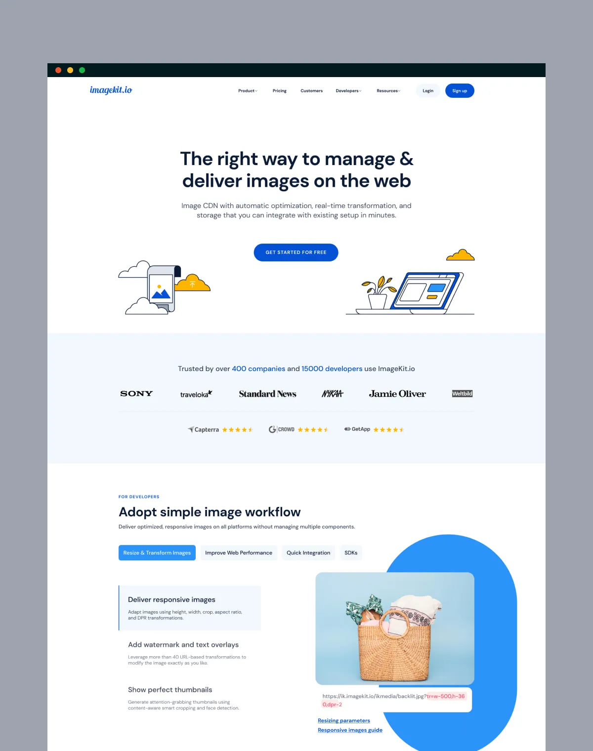 Imagekit SaaS Website Redesign by Bruvvv - Enhancing Image CDN Experience