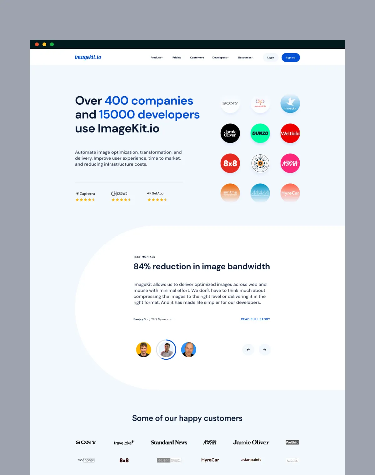 Imagekit SaaS Website Redesign by Bruvvv - Enhancing Image CDN Experience