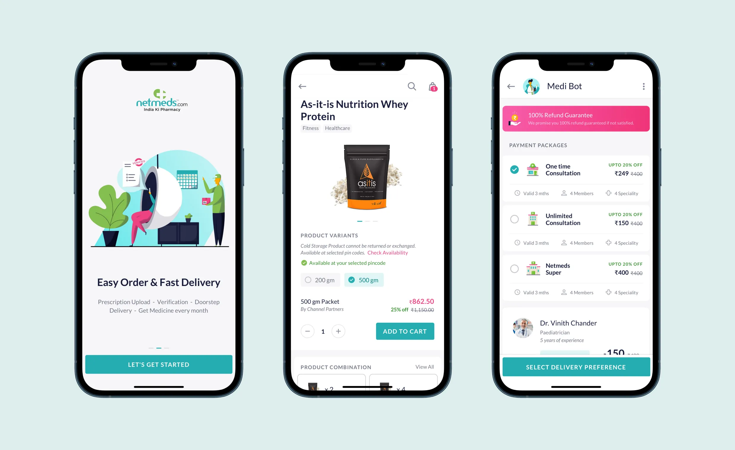 Netmeds App Redesign by Bruvvv - Enhancing Pharma E-Commerce Experience