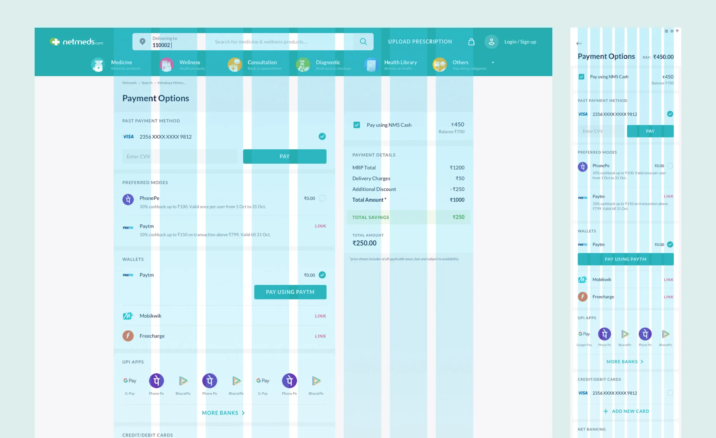 Netmeds App Redesign by Bruvvv - Enhancing Pharma E-Commerce Experience